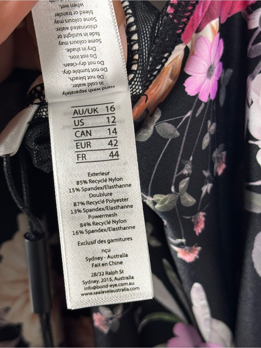 NWT Sea Level Swim Belle Ruffle Floral Swimsuit One Pieces Size 12 - Picture 13 of 15